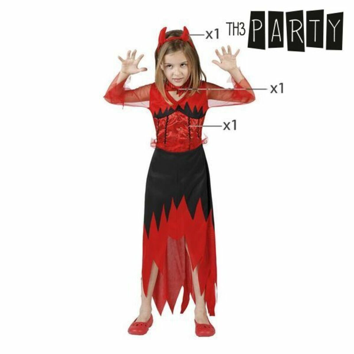 Costum Deghizare pentru Copii Th3 Party Multicolor Drac (3 Piese)